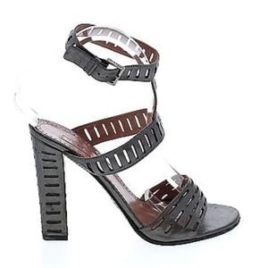 Alaia Laser Cut Accent Heeled Sandals